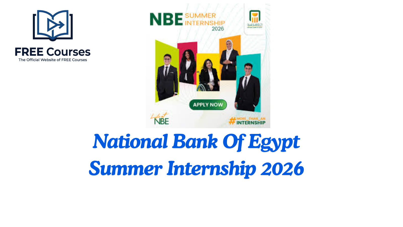 National Bank of Egypt Summer Internship 2026