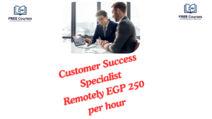 Customer Success Specialist Remotely EGP 250 per hour