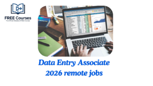 Data Entry Associate 2026 remote jobs