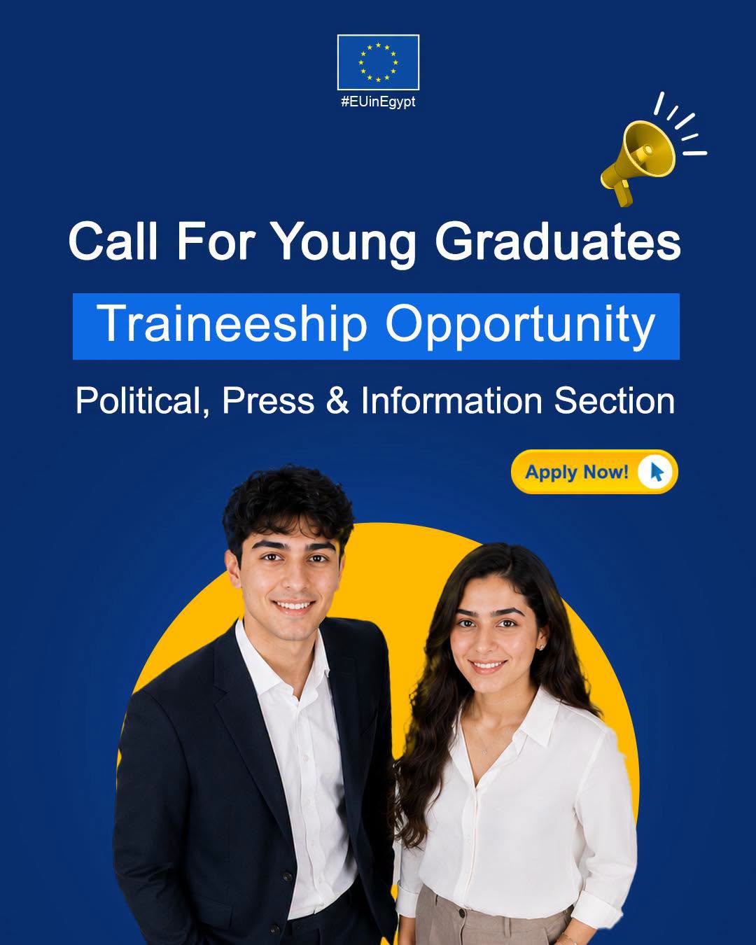 Funded traineeships for young graduates at the EU Delegation to Egypt 2026
