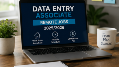 Data Entry Associate 2025/2026 Remote JOBS