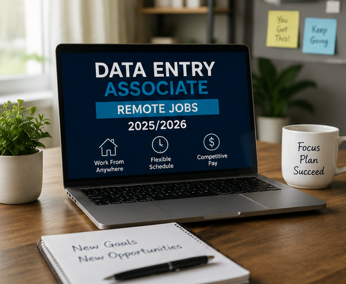 Data Entry Associate 2025/2026 Remote JOBS