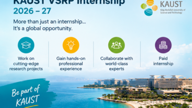 KAUST VSRP Internship 2026-27 in Saudi Arabia – Paid